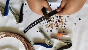 8mm Hole Puncher Heavy Duty Puncher Lubang Paku Countersink Bor Edge Band Opener