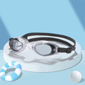 Large Frame Swimming Goggles Professional Waterproof Anti-Fog Set for Men And Women Diving Swimming Cap Equipment for Kids