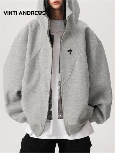 Heavyweight Deconstructed Hooded Cardigan 1pcs