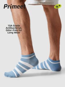 PRIMEET | Mens Thin Breathable Summer Invisible Socks