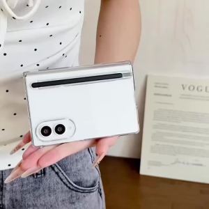 Hard PC Pen Slot Phone Case With Front Screen Tempered Film Stylus For Samsung Galaxy Z Fold 8 7 6 5 4 3 5G Shockproof Cover