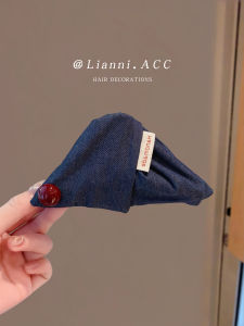 Trendy Polka Dot Color Block Triangle Hair Claw Clip Fashionable College Style Shark Bite Hair Accessory for Women