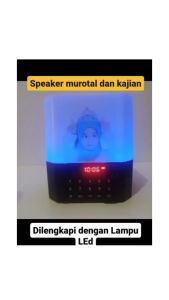 Speaker Alquran 30 Juz Murottal Anak Bisa Cetak Nama Lengkap Lampu LED Jam Bluetooth Radio Plus Remote 32 GB