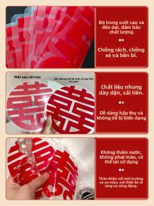 ETY | Static Adhesive Wedding Decorations Set