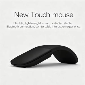 2.4G Bluetooth Wireless Dual-Mode Foldable Slim Mouse Silent Touch Arc Mouse Portable Travel Mouse For PC Computer Laptop Tablet