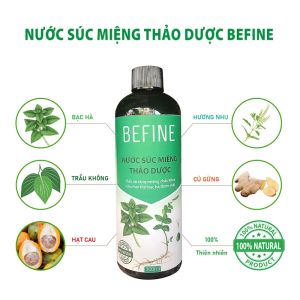 <HOT> Nước súc miệng thảo dược Befine 300ml hương bạc hà - bảo vệ răng miệng hơi thở thơm mát