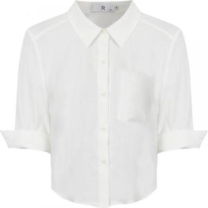 White Female Style Younger Look French Style Short Blouse
