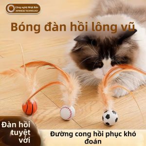Đồ Chơi Mèo Tương Tác Có Lông