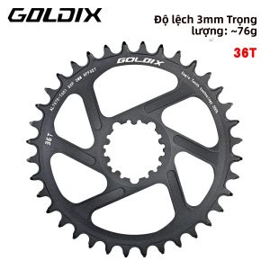 GOLDIX | Bộ Xích Xe Đạp GOLDIX Răng Rộng/hẹp 0/3/6mm Offset 30-38T Cho Bộ Chuyển Động Sram 3 Bu Lông Tương Thích Với Xe Đạp BMX Xe Đạp Leo Núi Xe Đạp Đường Trường