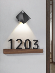 ZHICAIYOU | Custom Number Plate House Decor Lighted Logo Design