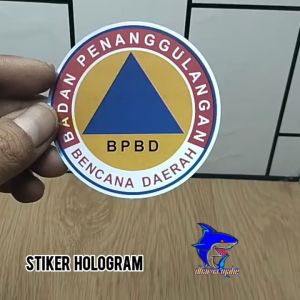 Stiker BPBD: Tahan Panas & Air, Motor Mobil, Hologram