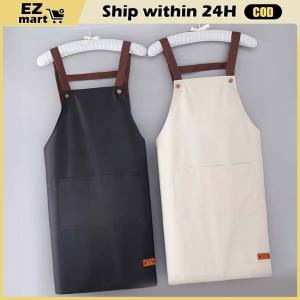 Kitchen Apron Fashion Canvas Waterproof Apron Coffee Shop Barber Working Bib Kitchen Cooking Aprons BBQ Apron