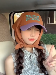 Mũ Khăn trùm đầu lưỡi trai màu sắc mới Mũ bóng chày thêu thoáng khí TS