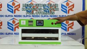 Mesin Tetas Telur Otomatis Surya Rezeki Kapasitas 35-40 Butir - Warna Hijau
