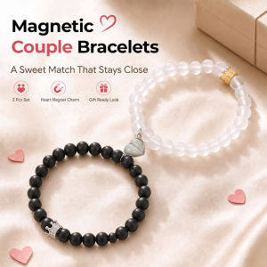 Magnetic Couple Bracelet Heart Matching Bracelets Glow in Dark Beaded Bracelet for Couples Gift⚡PH deliveryIn stock⚡