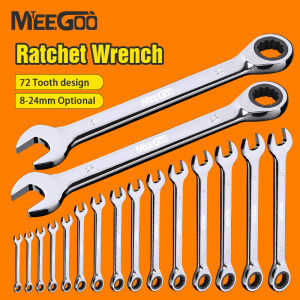 Original Professional Rachet Combination Wrench Steel Chromium Vanadium Open end wrench for Car Repair Tools (8mm-24mm)