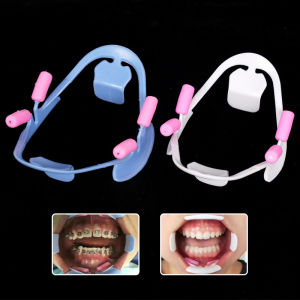 1pc 3D Cheek Retractor Teeth Whitening Mouth Opener Dental Mouth Spreader Lip Shape Opener Dentist Orthodontic Tools Blue White