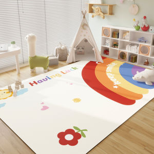 Childrens Room PVC Carpet Washable Waterproof Stain-resistant Reading Area Mat Bedroom Living Room Baby Crawling Pad