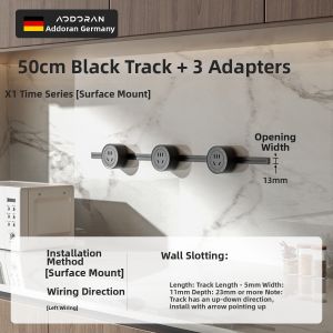 aodoran | Minimalist Recessed Slim Linear Track Socket for Inset Cabinet