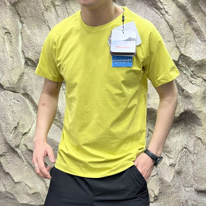 Quick Dry Breathable 3D Tailored Mens Short Sleeve T-Shirt Training Comprehensive Training System Cold Sensation Regular Fit Polyester Fiber