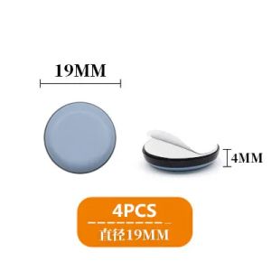 4pcs/set Furniture Leg Slider Pads Anti Scratch Easy Move Heavy Furniture Thickened Moving Pad Anti-abrasion Floor Protector Mat