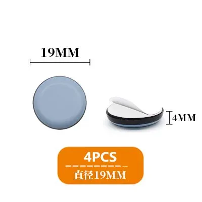 4pcs/set Furniture Leg Slider Pads Anti Scratch Easy Move Heavy Furniture Thickened Moving Pad Anti-abrasion Floor Protector Mat