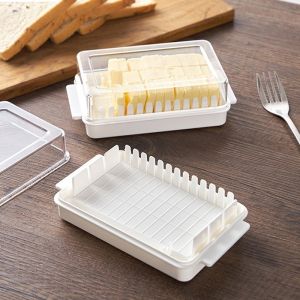 Butter Cutting Box Battery Storage Box with Lid Refrigerator Fresh-keeping Sealing Case Kitchen Baking Accessories