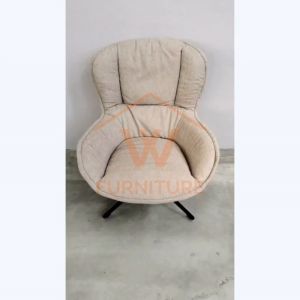 Wfurniture Premium 360° Relaxing chair / Linen Fabric Relax Chair /1 Seater Sofa Chair /Heavy Duty Comfort Lazy Chair