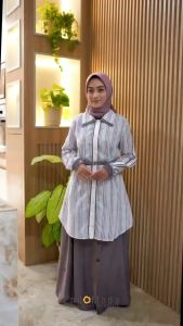 Baru Endomoda Setelan Gamis Muslimah PC 106 PC106 PCSL COTTON MIX CORDUROY