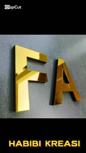 Huruf Timbul Akrilik Tinggi 25cm & Lapis Eva Tebal 2cm: Solusi Huruf Timbul Berkualitas Tinggi