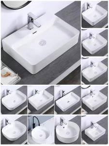 Square Ceramic Bathroom Sink