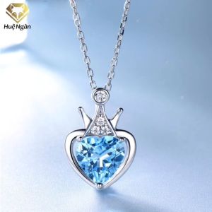 Dây chuyền bạc Ý 925 Huệ Ngân - Vương niệm Trái tim PP1683