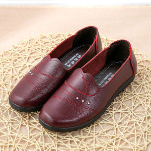 JIFANPAUL | Spring Autumn Elderly Women Comfortable & Soft Large Size Flat Shoes Slip-resistant