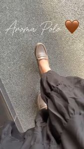 AROMA POLO Classic Slip-On Mules with Non-Slip Heel for Women - Leather Office Heels (AP24-8026)