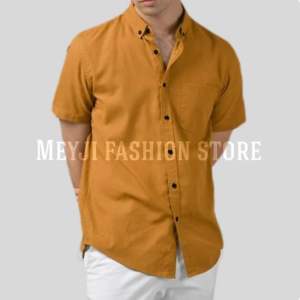kemeja polos warna maroon lengan pendek kemeja pria cowok formal kasual bigsize M-XXXL kemeja formal non formal casual slimfit termurah!!!