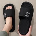 Men's Summer Slippers Indoor Home Bathroom Anti-Slip Thick Bottom EVA Sandals No Odor Foot Thickened Slip-On Shoes. 