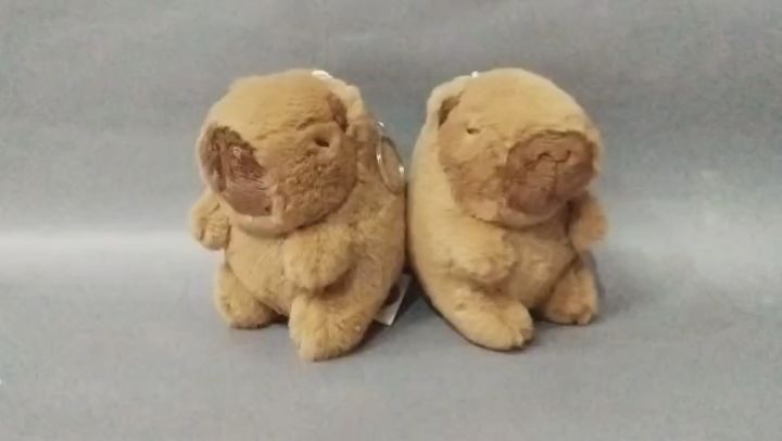 Gantungan Kunci Capybara Ekor Putar Keychain Capybara Ganci Kapibara