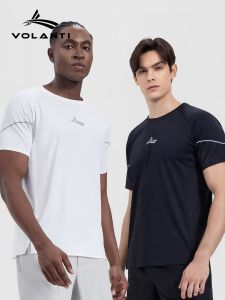 VOLANTI | Quick Drying Moisture Wicking Stretch Short Sleeve Mens Sports T-Shirt