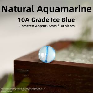 HONGLIANGYUAN | Natural High Quality Aqua Marine Beads Accessories