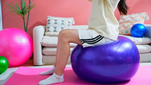 Anti‑Burst Thickened Yoga Ball 45/65/85cm Non‑Slip PVC Fitness Stability Gym Ball for Balance Training Pilates Pregnancy Birthing Home Gym Workout