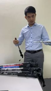 Gậy Leo Núi Gấp Gọn Đi Bộ Dã Ngoại Siêu Nhẹ Có Thể Trống Trượt