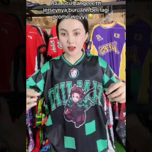Jersey Oversize Demon Slayer Terbaru Ukuran Dewasa & Anak