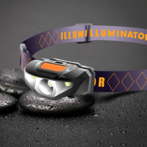 Mini Head Lamp 3 Modes Waterproof LED Flashlight Headlight Headlamp Torch Lanterna with Headband Use AA Battery
