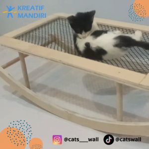 Bouncer Rajut DIY - Ranjang Goyang - Cats Wall - Cat Playground