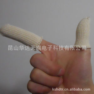 Cotton Yarn Solid Handmade Finger Stall Labor-Protection Non-Slip Abrasion Resistant Cloth Finger Gloves Protective Cotton Thread Extra Thick and Durable Thread Finger Sleeve