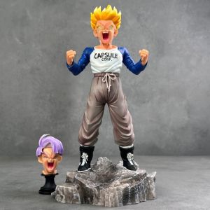 Bandai | Anime Dragon Ball Z Trunks Figure Super Saiyan Trunks Statue Replacement Light Head Pvc Action Figures Collection Model Toys
