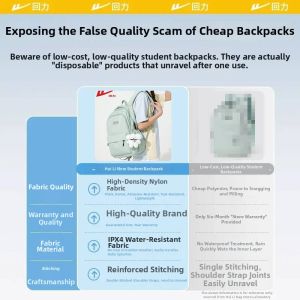 Warrior | High Capacity Simple Stylish Student Backpack