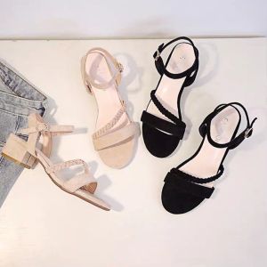 TikaShoes09 - (COD) Sepatu High Heels Mini Premium Kepang DD12 Korea Sepatu Wanita Terbaru