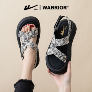 Womens Thick Heel Sandals Summer Outdoor Wear Soft Bottom Beach Shoes Matching Skirts Fashionable Flat Heel Slip-On Sandals