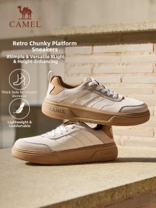 CAMEL | Giày Nam Tăng Chiều Cao Đế Dày Phong Cách Retro Mới